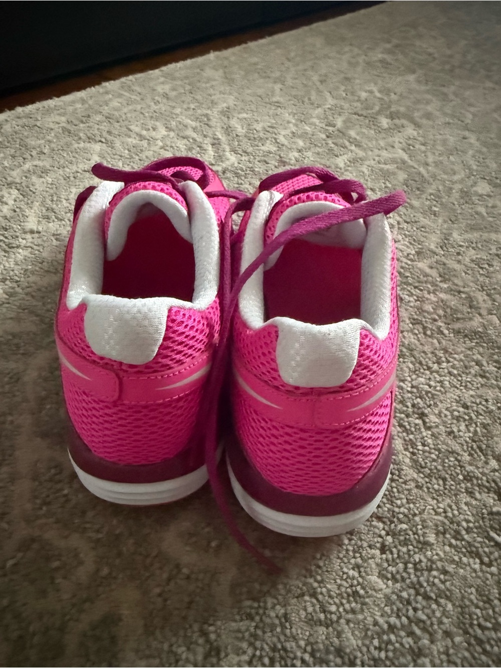Nike Women's Athletic Running Shoes - Hot Pink - Picture 4 of 5